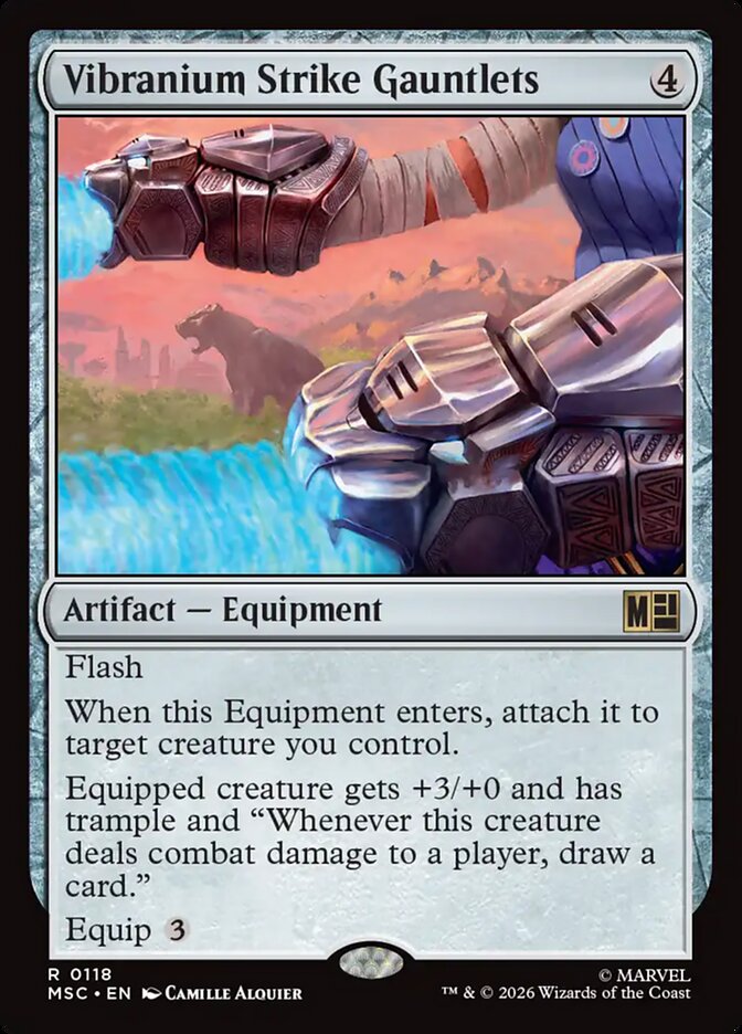 Vibranium Strike Gauntlets — Marvel Super Heroes Commander (MSC) #118