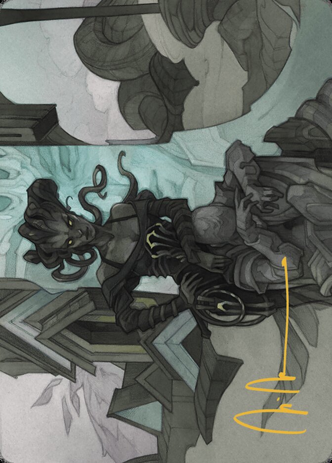 Vraska Joins Up // Vraska Joins Up — Outlaws of Thunder Junction Art Series (AOTJ) #34