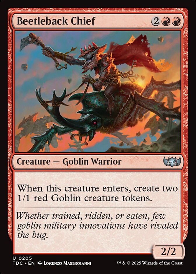 Beetleback Chief — Tarkir: Dragonstorm Commander (TDC) #205