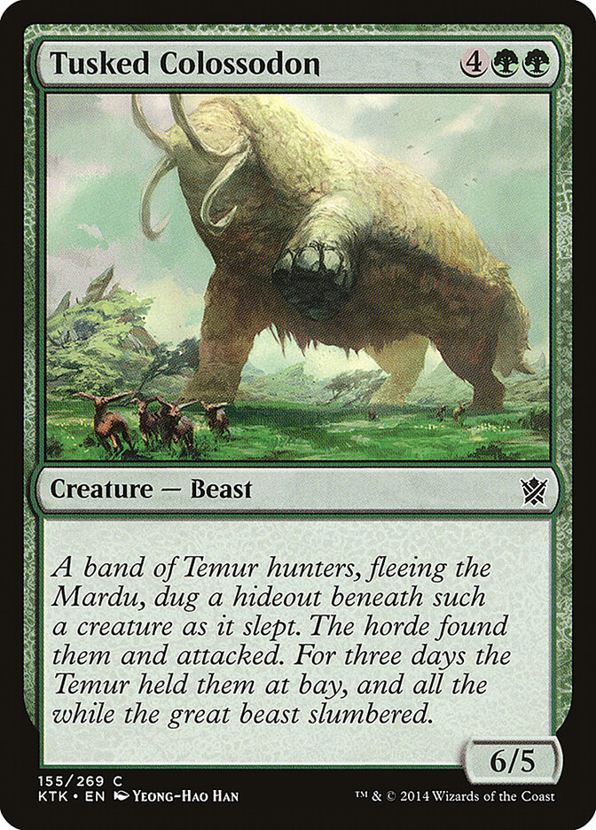 Tusked Colossodon — Khans of Tarkir (KTK) #155