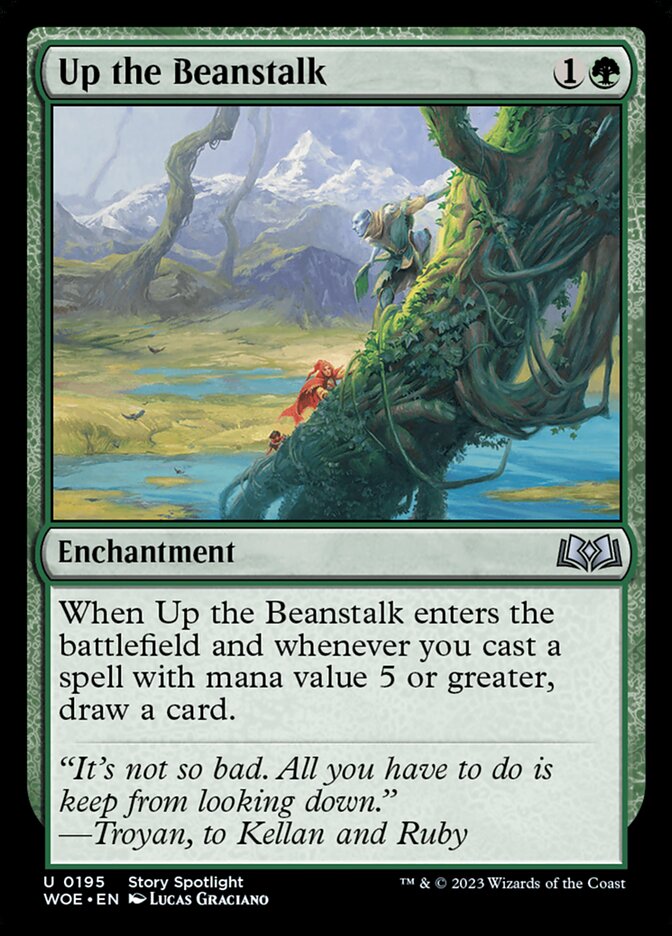 Up the Beanstalk — Wilds of Eldraine (WOE) #195