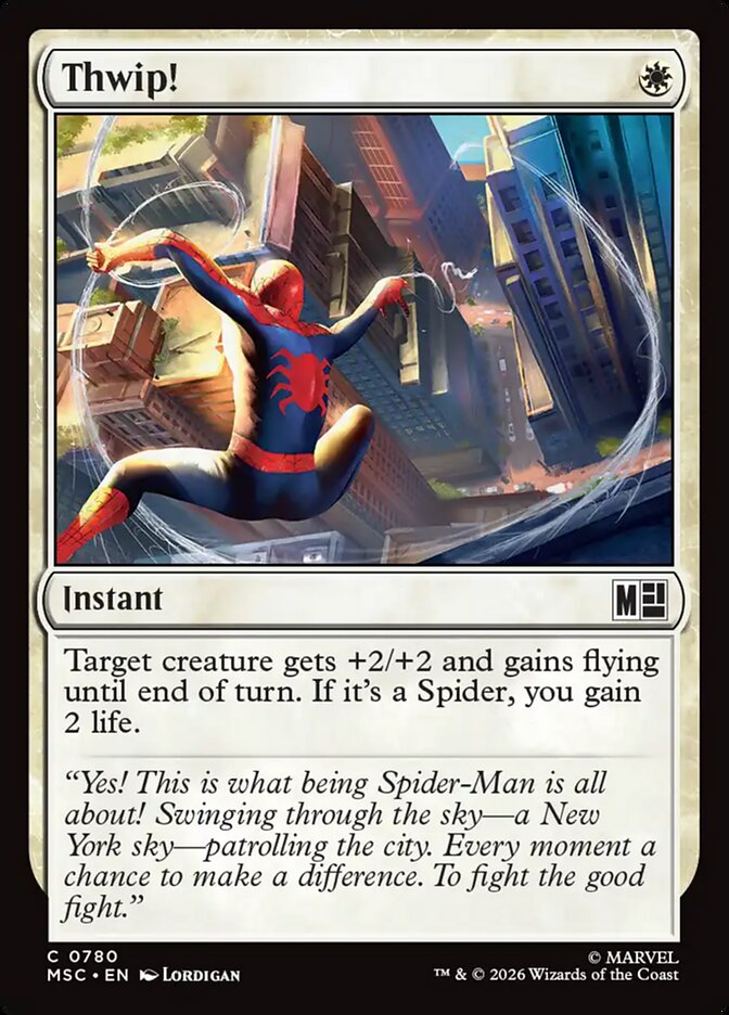 Thwip! — Marvel Super Heroes Commander (MSC) #780