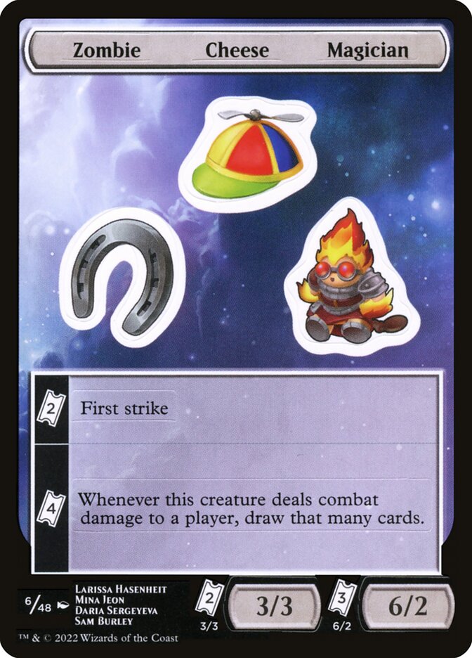 Zombie Cheese Magician — Unfinity Sticker Sheets (SUNF) #6