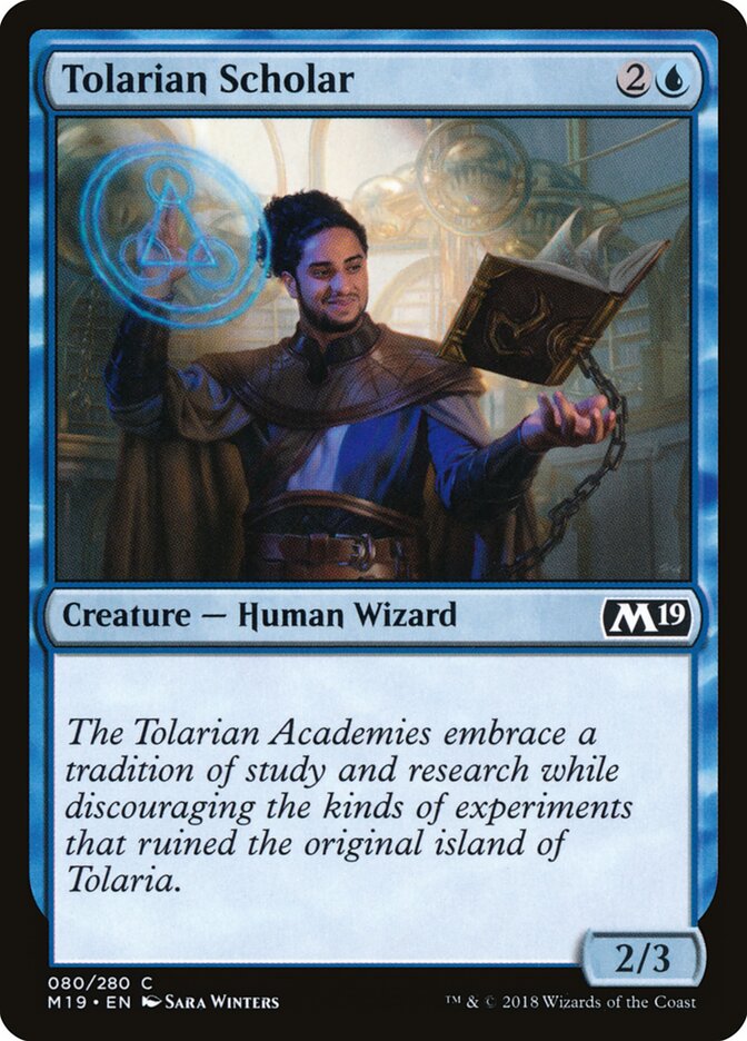 Tolarian Scholar — Core Set 2019 (M19) #80