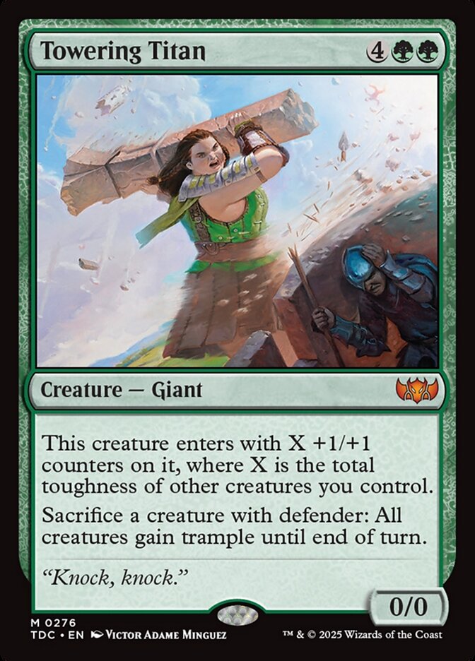 Towering Titan — Tarkir: Dragonstorm Commander (TDC) #276