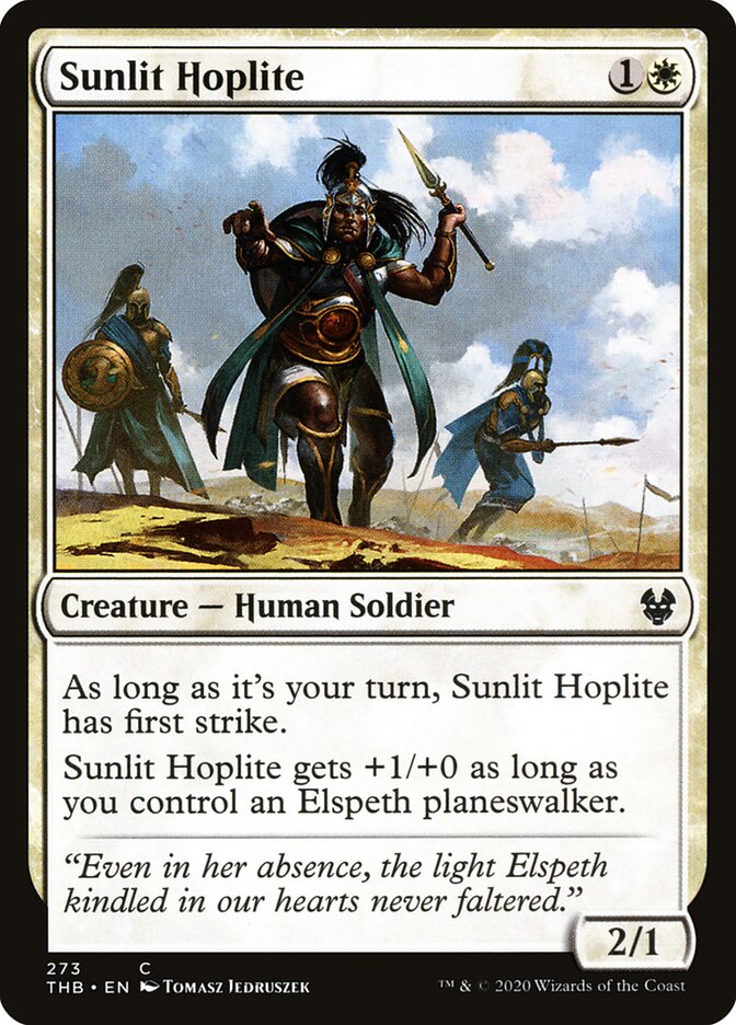 Sunlit Hoplite — Theros Beyond Death (THB) #273