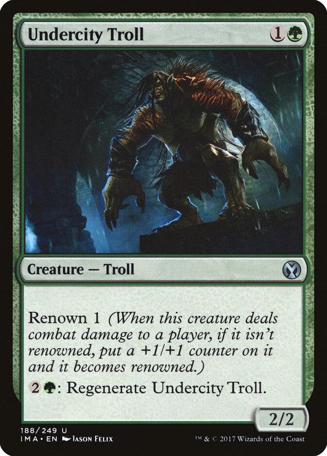 Undercity Troll — Iconic Masters (IMA) #188