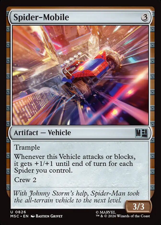 Spider-Mobile — Marvel Super Heroes Commander (MSC) #826