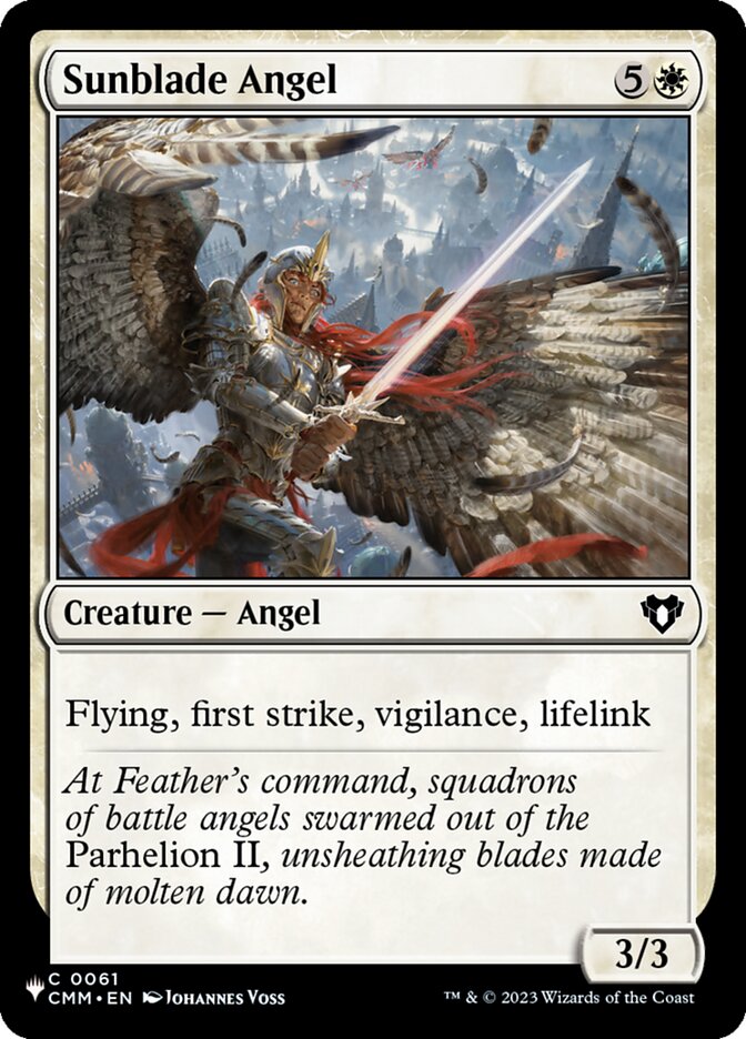 Sunblade Angel — The List (PLST) #CMM-61
