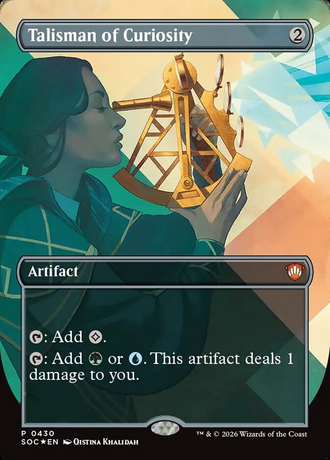 Talisman of Curiosity — Secrets of Strixhaven Commander (SOC) #430