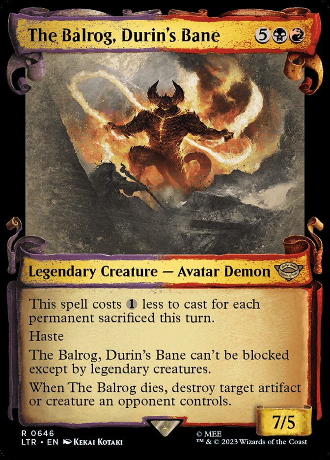 The Balrog, Durin's Bane — The Lord of the Rings: Tales of Middle-earth (LTR) #646