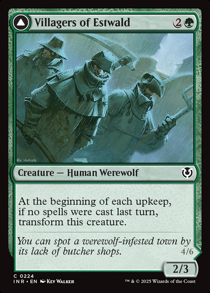Villagers of Estwald // Howlpack of Estwald — Innistrad Remastered (INR) #224