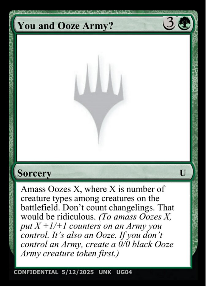 You and Ooze Army? — Unknown Event (UNK) #UG04a