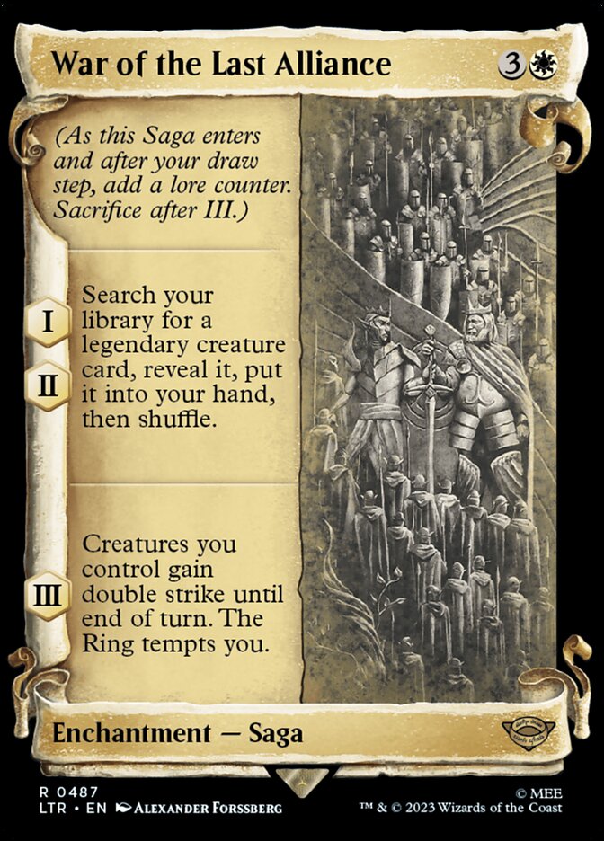 War of the Last Alliance — The Lord of the Rings: Tales of Middle-earth (LTR) #487