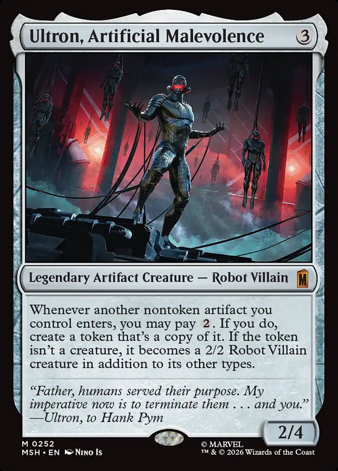 Ultron, Artificial Malevolence — Marvel Super Heroes (MSH) #252