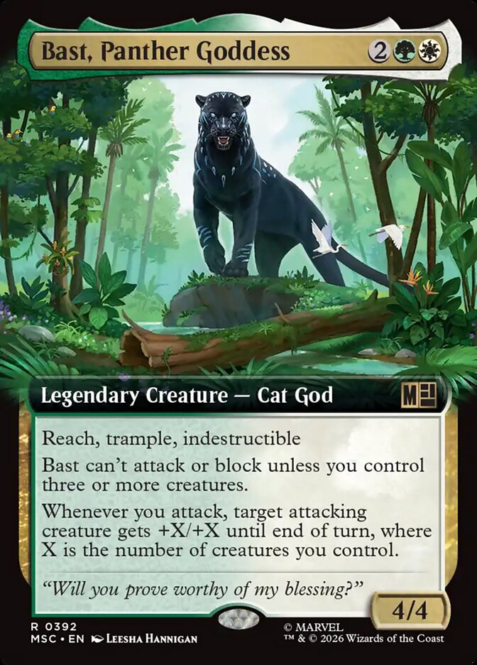 Bast, Panther Goddess — Marvel Super Heroes Commander (MSC) #392