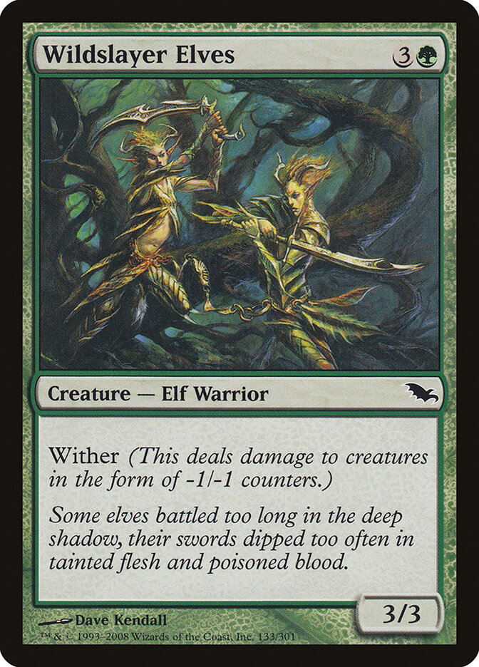 Wildslayer Elves — Shadowmoor (SHM) #133