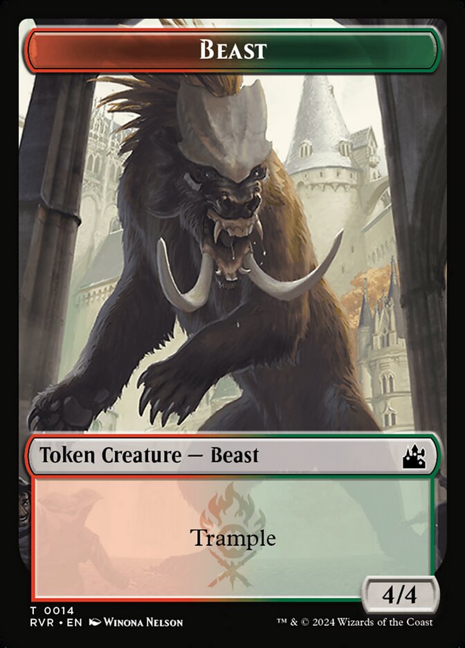Beast — Ravnica Remastered Tokens (TRVR) #14