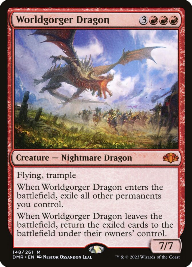 Worldgorger Dragon — Dominaria Remastered (DMR) #148