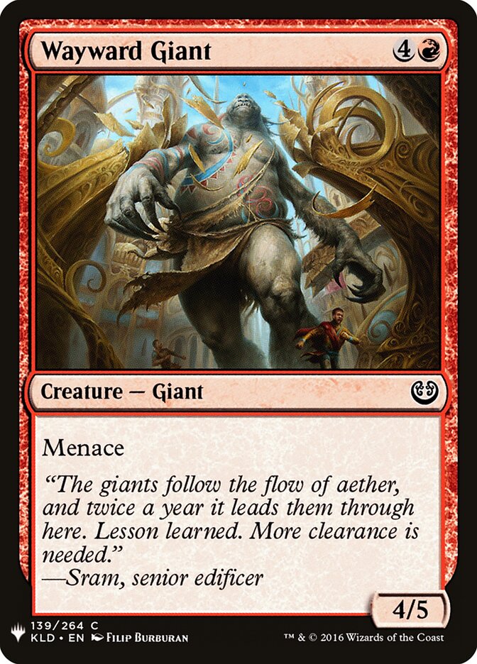 Wayward Giant — The List (PLST) #KLD-139