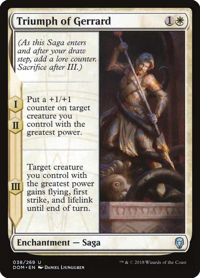 Triumph of Gerrard — Dominaria (DOM) #38