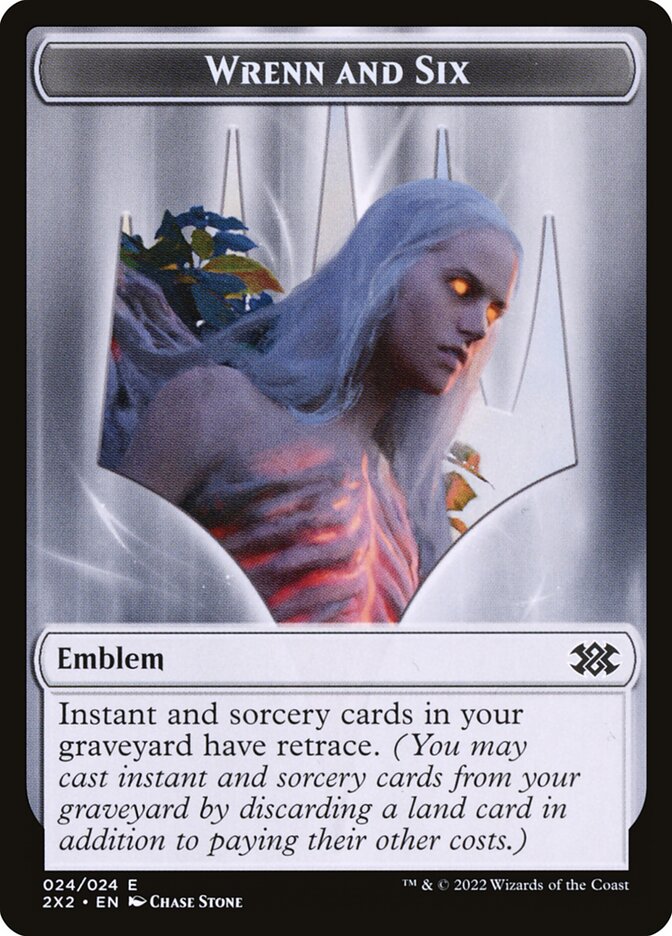 Wrenn and Six Emblem — Double Masters 2022 Tokens (T2X2) #24
