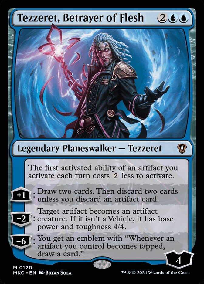 Tezzeret, Betrayer of Flesh — Murders at Karlov Manor Commander (MKC) #120