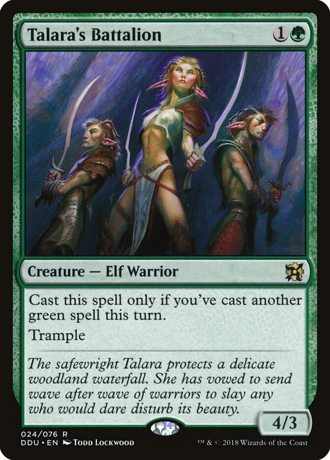 Talara's Battalion — Duel Decks: Elves vs. Inventors (DDU) #24