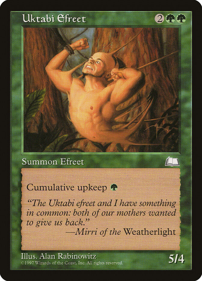 Uktabi Efreet — Weatherlight (WTH) #143