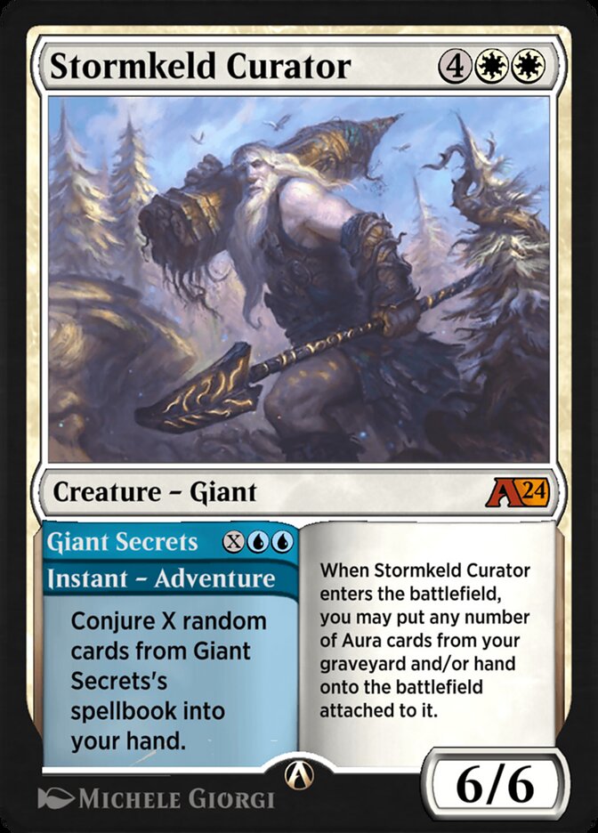 Stormkeld Curator // Giant Secrets — Alchemy: Wilds of Eldraine (YWOE) #26