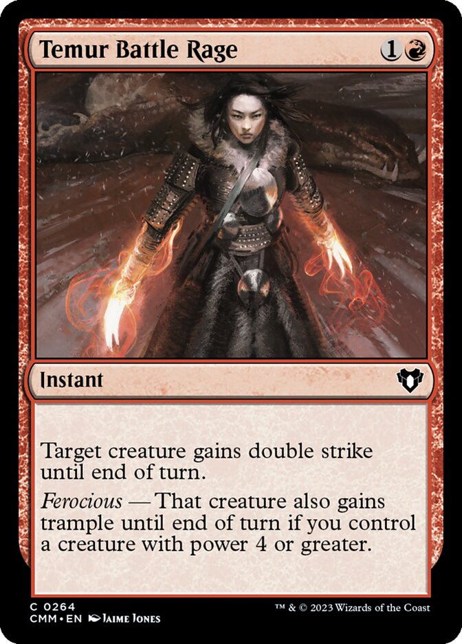Temur Battle Rage — Commander Masters (CMM) #264