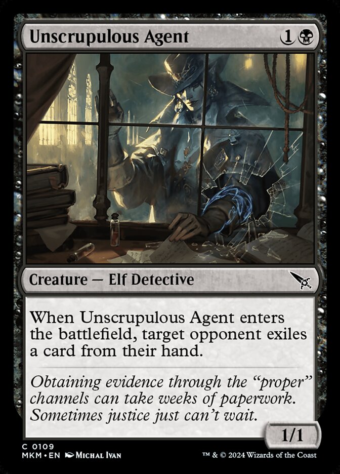 Unscrupulous Agent — Murders at Karlov Manor (MKM) #109
