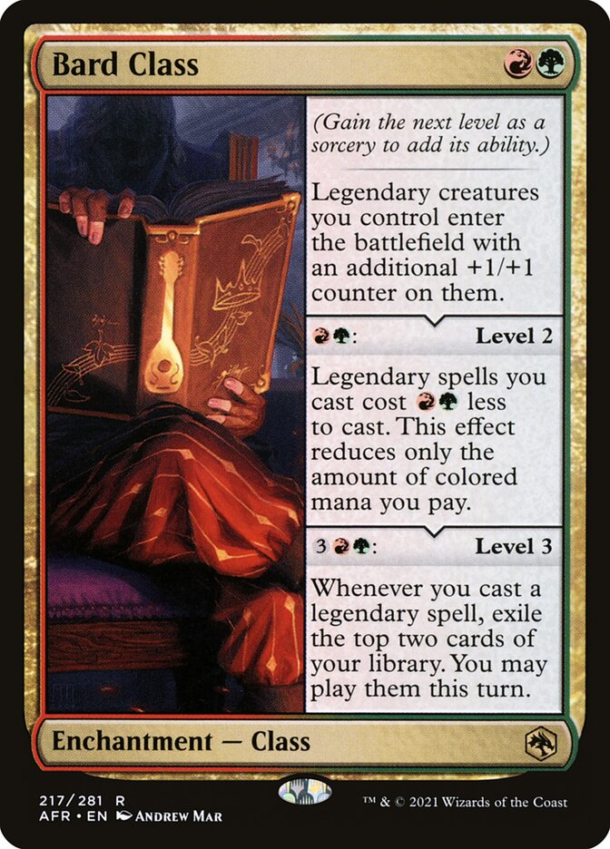 Bard Class — Adventures in the Forgotten Realms (AFR) #217