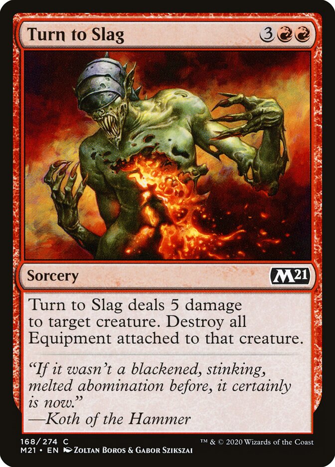 Turn to Slag — Core Set 2021 (M21) #168