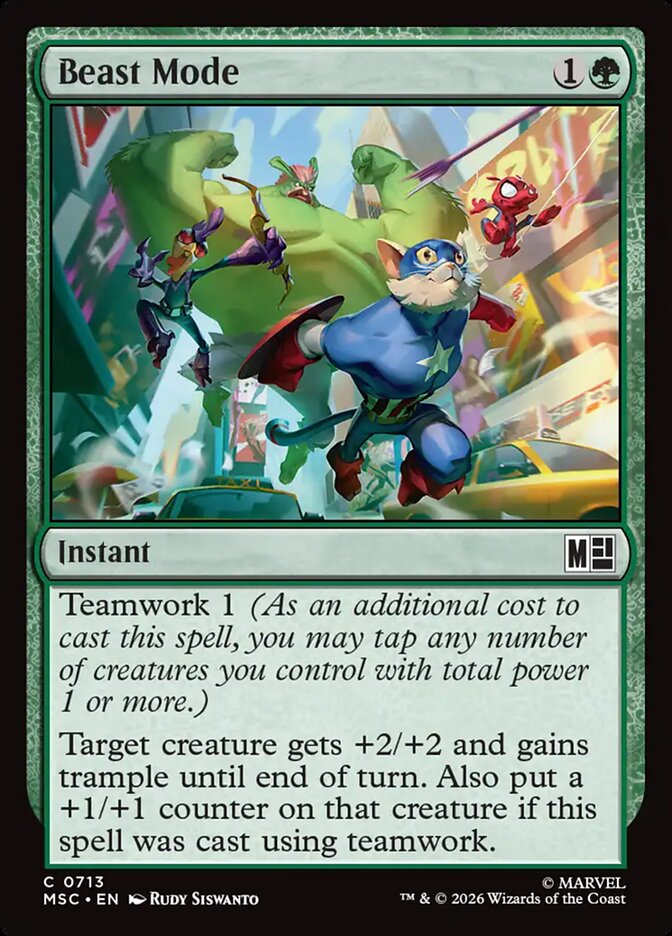 Beast Mode — Marvel Super Heroes Commander (MSC) #713