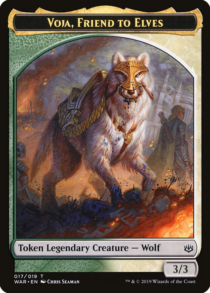 Voja, Friend to Elves — War of the Spark Tokens (TWAR) #17