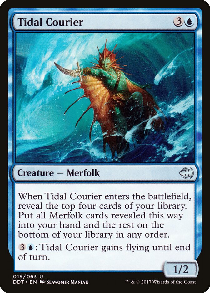 Tidal Courier — Duel Decks: Merfolk vs. Goblins (DDT) #19