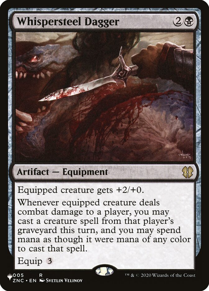 Whispersteel Dagger — The List (PLST) #ZNC-5
