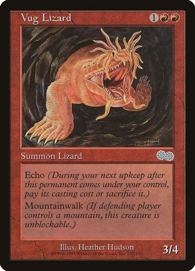 Vug Lizard — Urza's Saga (USG) #227