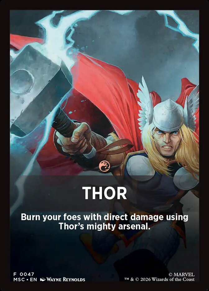 Thor — Marvel Super Heroes Jumpstart Front Cards (FMSC) #47