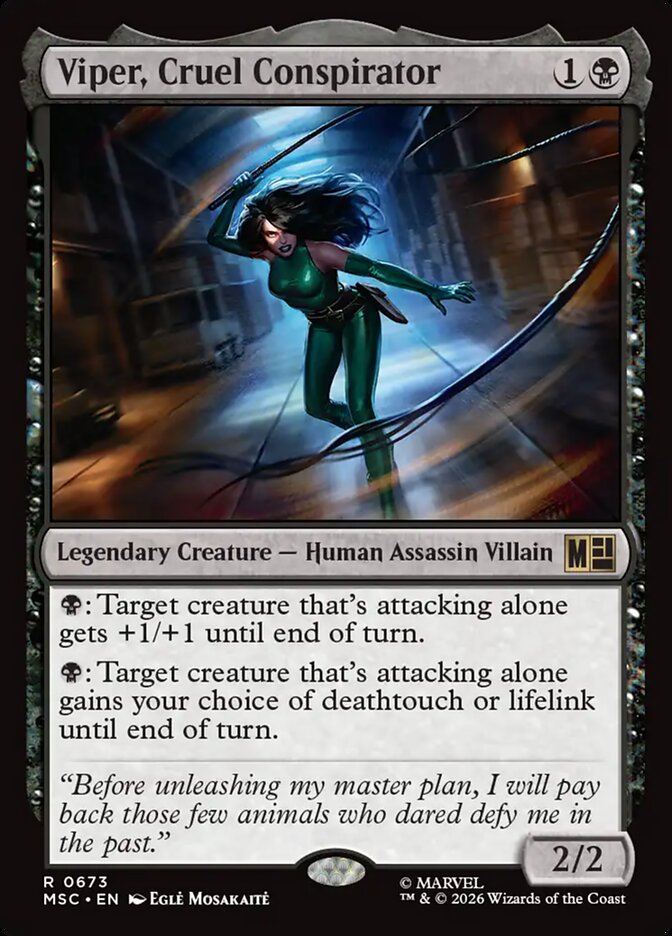 Viper, Cruel Conspirator — Marvel Super Heroes Commander (MSC) #673