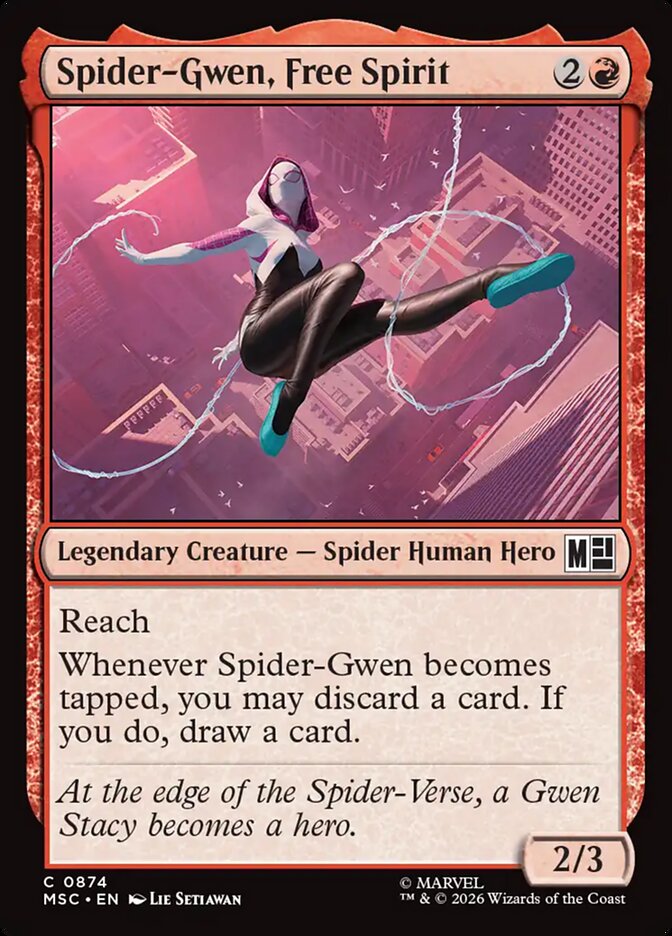 Spider-Gwen, Free Spirit — Marvel Super Heroes Commander (MSC) #874