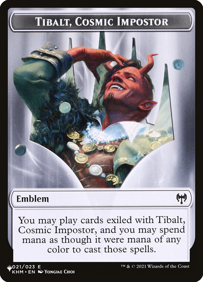 Tibalt, Cosmic Impostor Emblem — The List (PLST) #TKHM-21