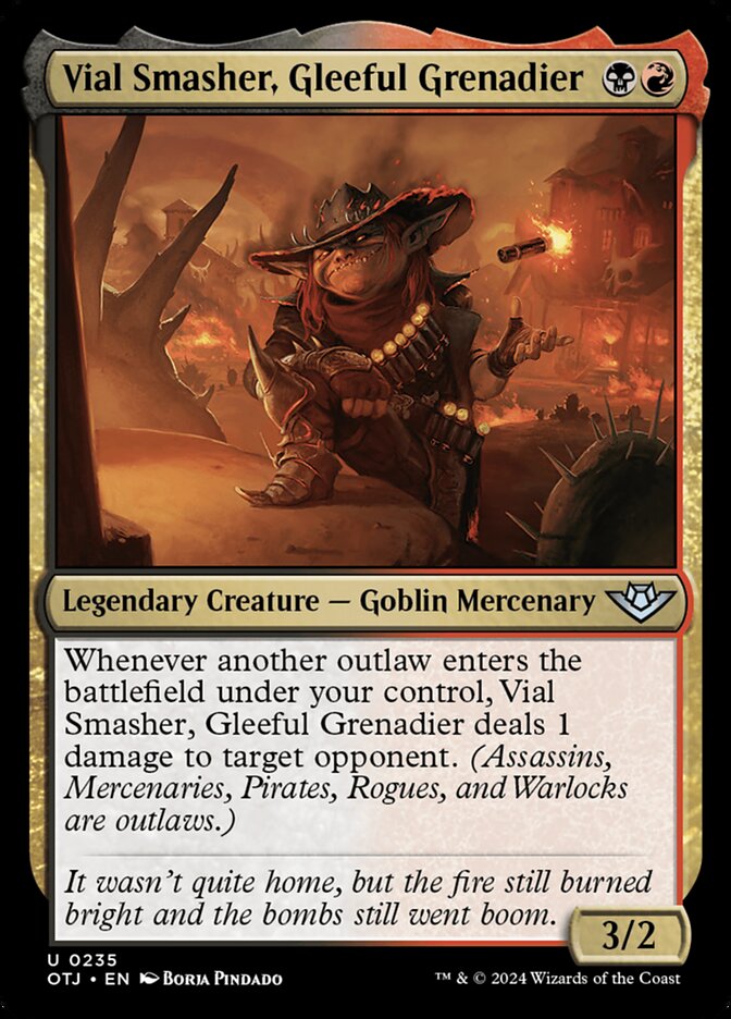 Vial Smasher, Gleeful Grenadier — Outlaws of Thunder Junction (OTJ) #235