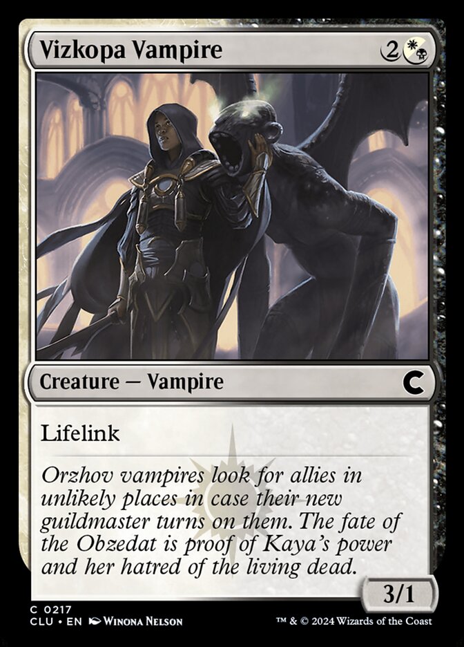 Vizkopa Vampire — Ravnica: Clue Edition (CLU) #217