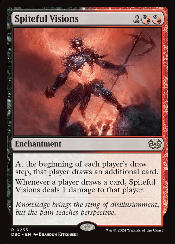 Spiteful Visions — Duskmourn: House of Horror Commander (DSC) #233