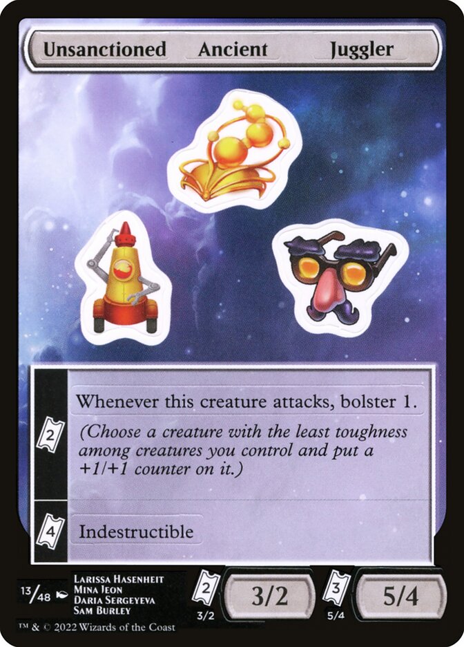 Unsanctioned Ancient Juggler — Unfinity Sticker Sheets (SUNF) #13