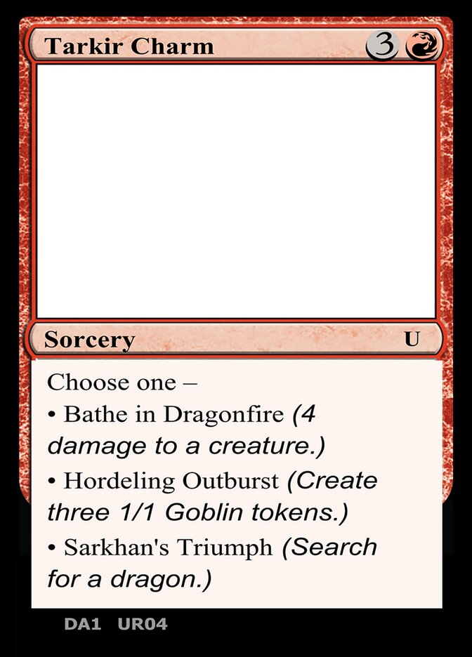 Tarkir Charm — Unknown Event (UNK) #UR04c