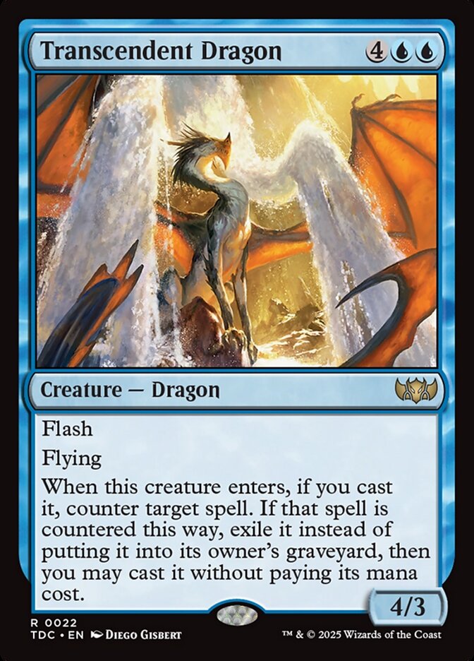 Transcendent Dragon — Tarkir: Dragonstorm Commander (TDC) #22
