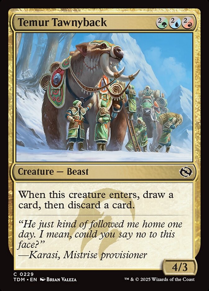 Temur Tawnyback — Tarkir: Dragonstorm (TDM) #229